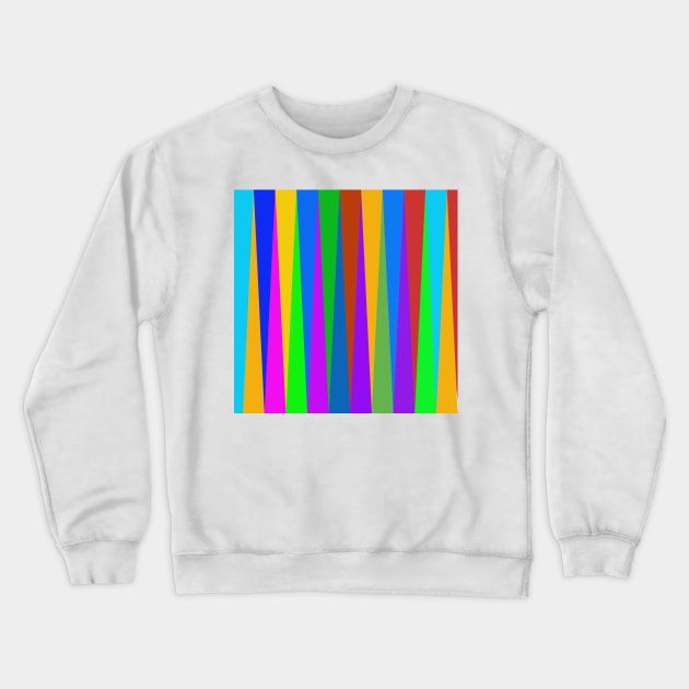 Striped colored columns background Crewneck Sweatshirt by ikshvaku